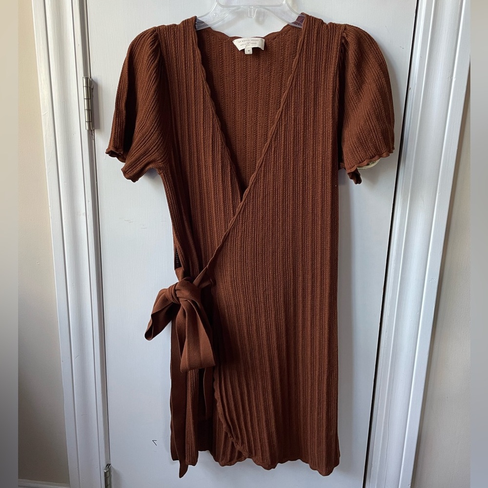 Brown Wrap Dress